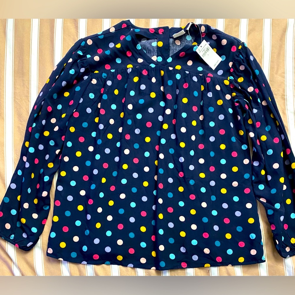 Girl’s Gap polka dot long sleeve shirt!